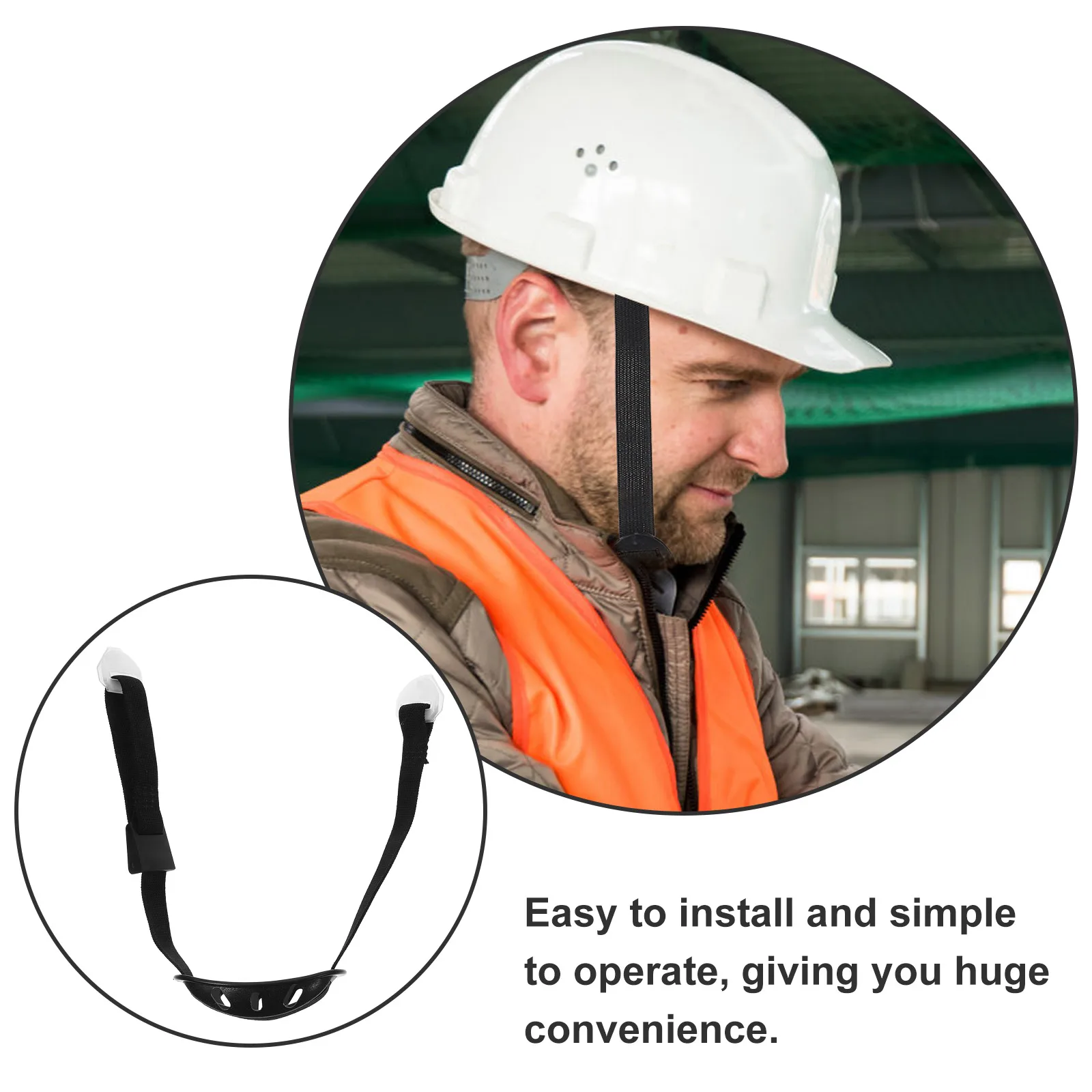Universal Hard Hat Chin Strap Adjustable Plastic Safety Accessories Comfortable Construction Protection