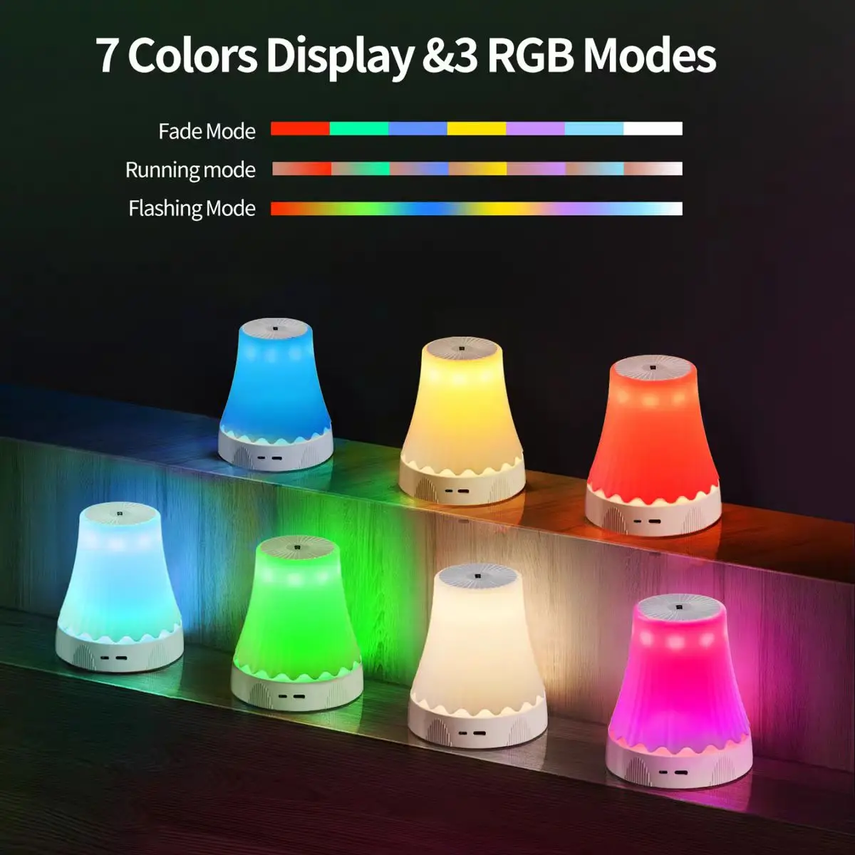 7-Color LED Jellyfish Lamp