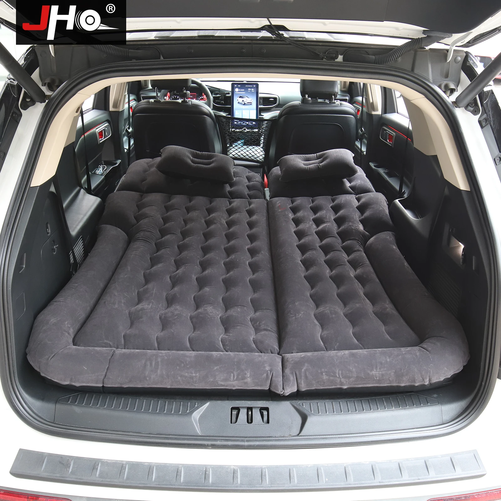 JHO Car Trunk Air Inflatable Travel Bed Mattress Sofa Outdoor Camping Cushion For F150 Raptor 15-2020 Toyota Tundra Accessories