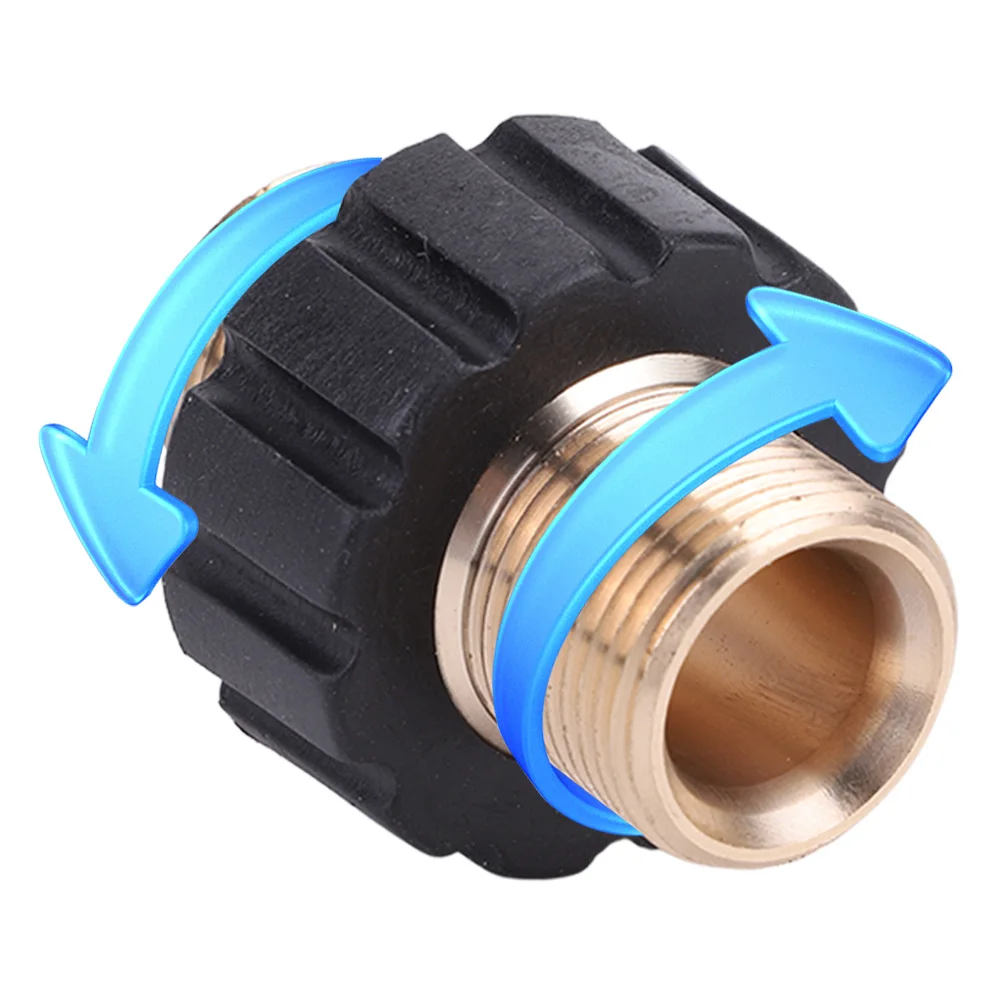 High Pressure Hose Quick Connector M22 15MM 14MM Pressure Washer Hose Coupler Adapter Hose Fitting for High Pressure Washer Gun