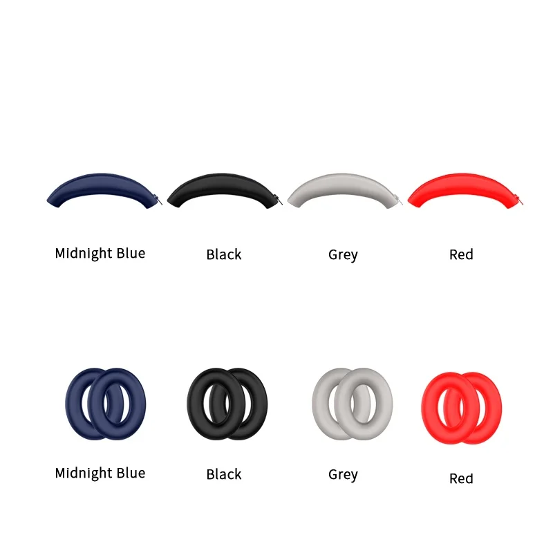 

2-in-1 Silicone Case Cover for IFK King Pro Headphones, Protective Sleeve Sweatproof Ear Pads Protector Earpad Cover+Ear Cover