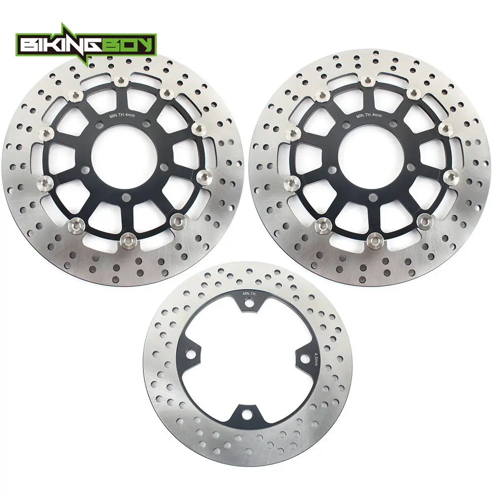 Front Rear Brake Discs Rotors For ER-6F Ninja 650R ER-6N 06-16 KLE 650 Versys / ABS 07-14 Ninja ZX6R 07-22 ZX10R 04-07 ZX6RR 05