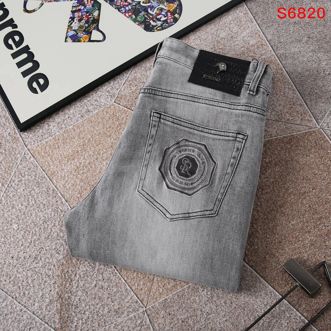 

BLLIYOSS Jeans Men 2024 Autumn Winter New comfortable casual elastic High Quality size29-40 Straight long pants Quality Hardware