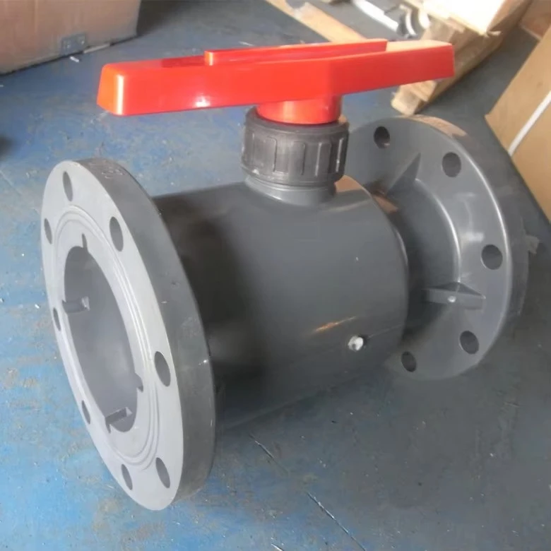 جودة عالية صفر تسرب DN15 إلى DN100 PVC UPVC CPVC البلاستيك 2 طريقة المحرك الهوائي صمام كروي ذو حواف