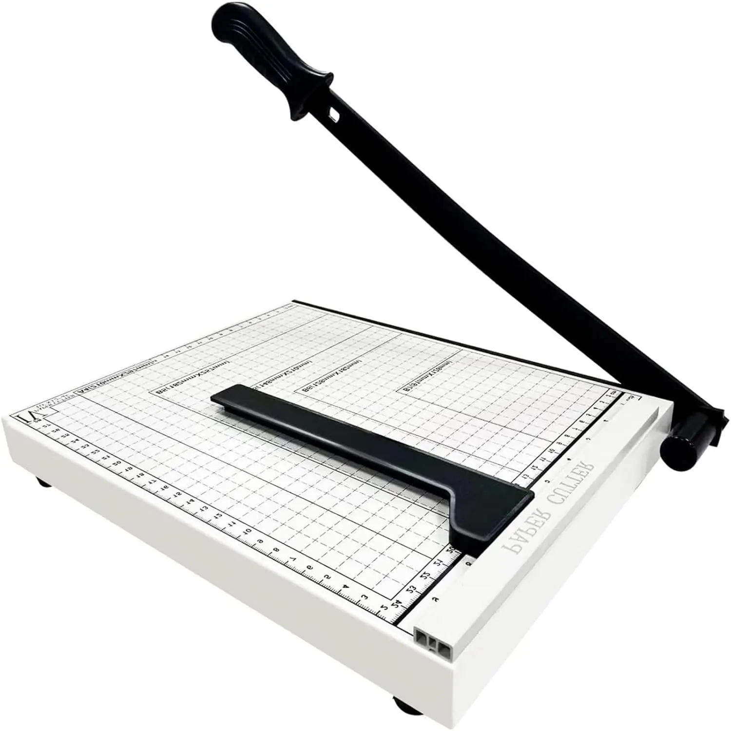 

12" Guillotine Paper Cutter for Cardstock, Heavy Duty 10 Sheet Capacity, Clean Quick Cutting for Office and Art Projects