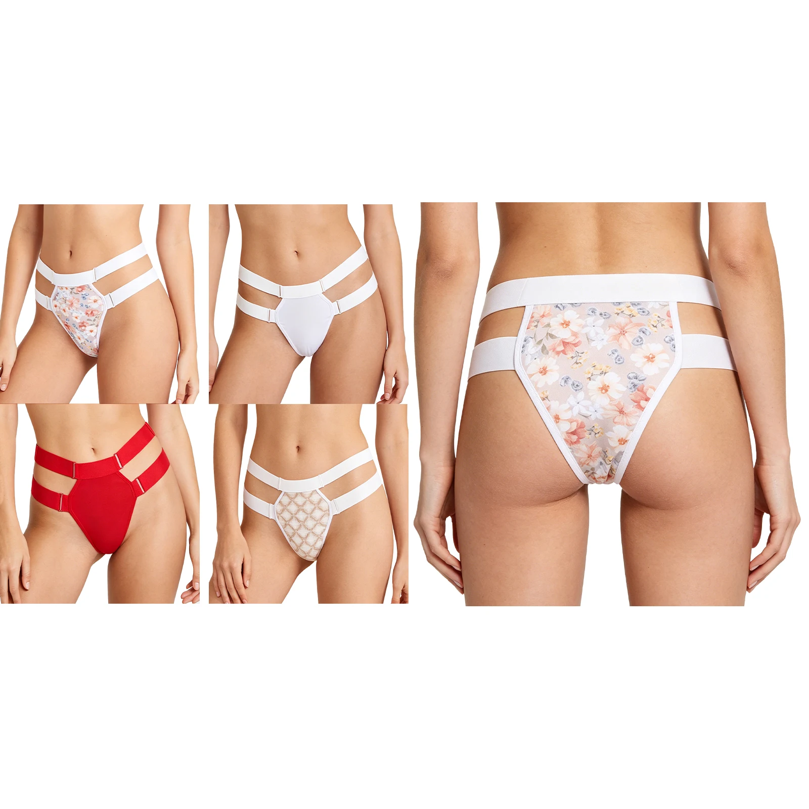 

Womens Uterine Prolapse Support Underwear Adjustable Elastic Waistband Period Sanitary Briefs Panties for Postpartum Recovery