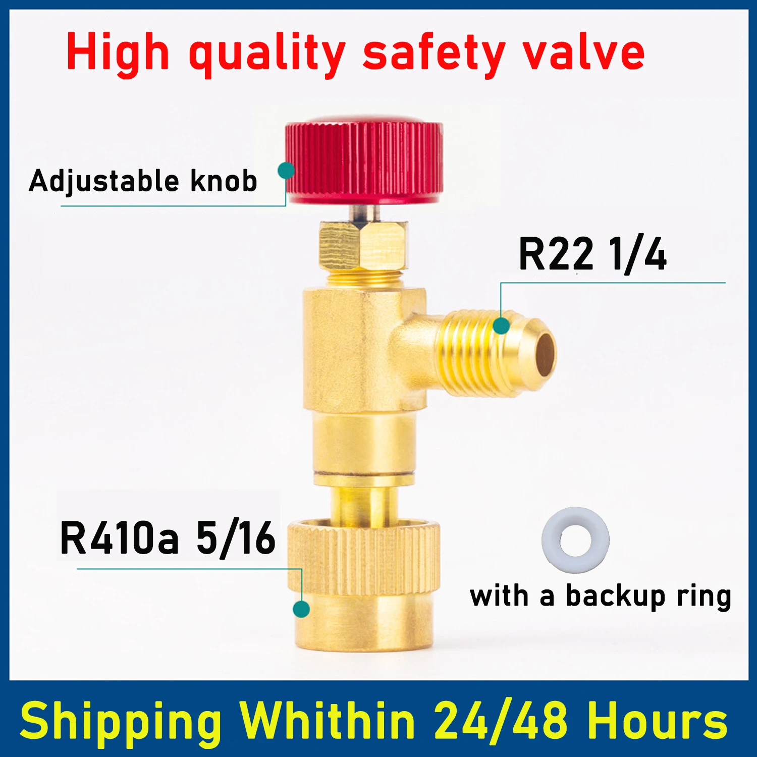 R410A R22 Air Conditioning Refrigerant Charging Valve Adapter Liquid Safety Valve Manifold Gauge Refrigeration Hose Adapters