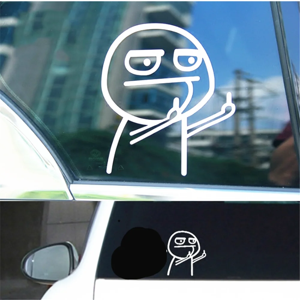 Car Cartoon JDM Funny Middle sticker for SKODA octavia 2004 2000 seat leon 1999 2005