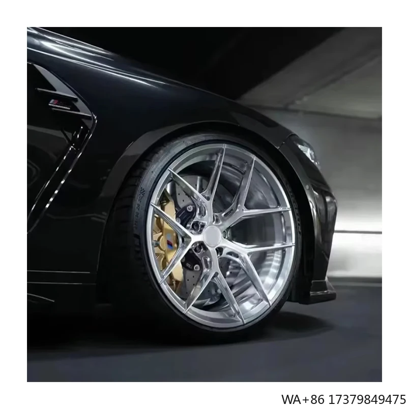

17-26 Inch Forged Aluminum Alloy Wheel Rim Monoblock Multi-spoke 5x112 5x114.3 5x120 Hub Polished Finish 8j 30 for Audi Cars