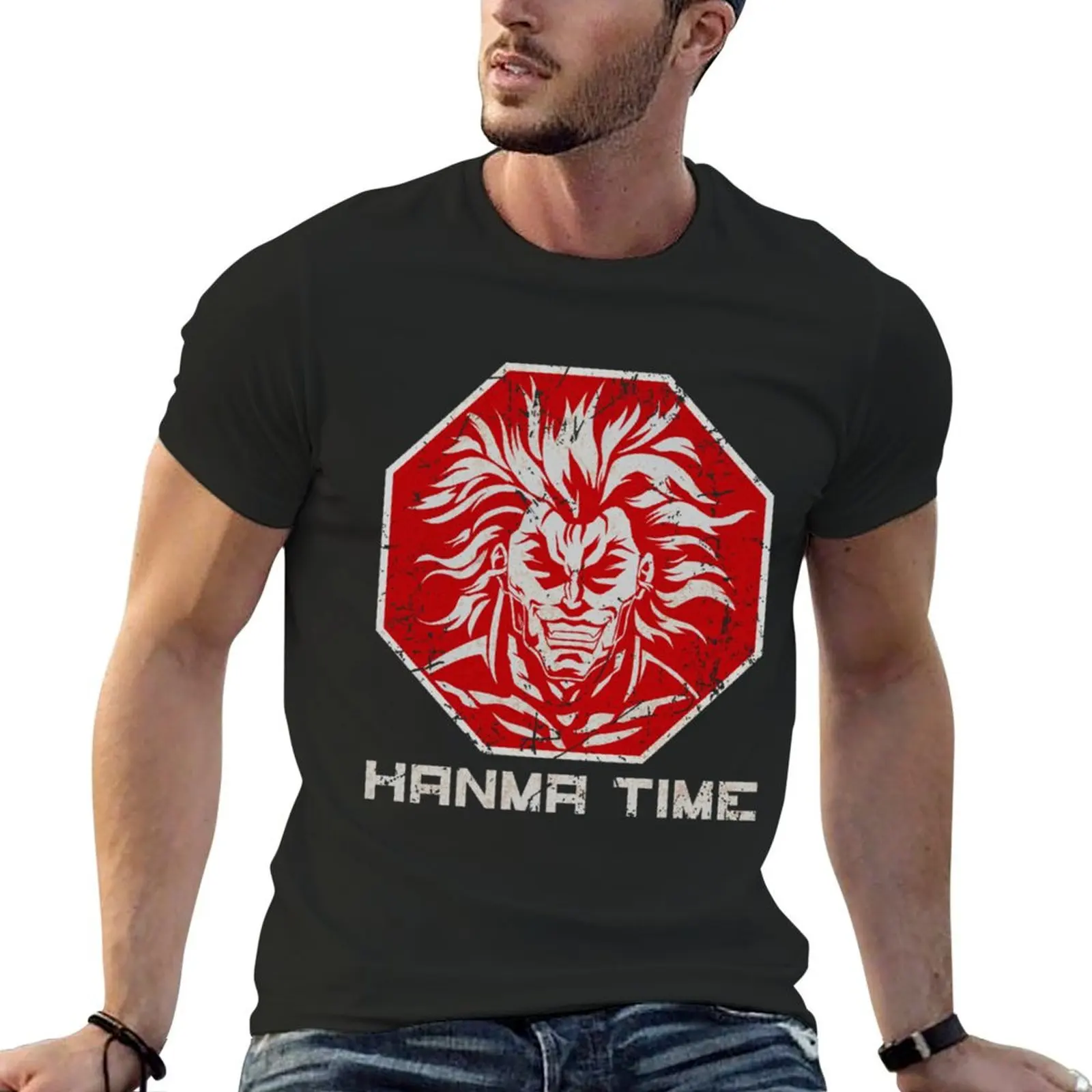 

Stop, Hanma Time Yujiro Hanma Manga Gift T-Shirt custom t shirt plus size tops t shirt for men
