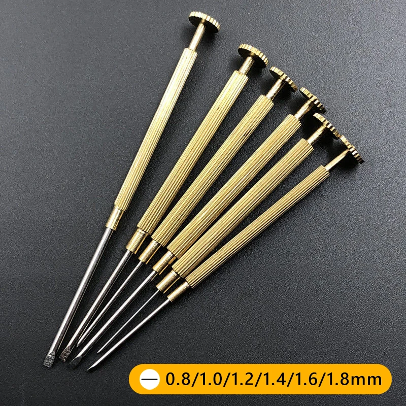 6pcs/3pcs Watchmaker Steel Screwdrivers Set Watch Glasses Computer Mobile Phone Part Flat Blade Screwdriver Repair Tool Kit