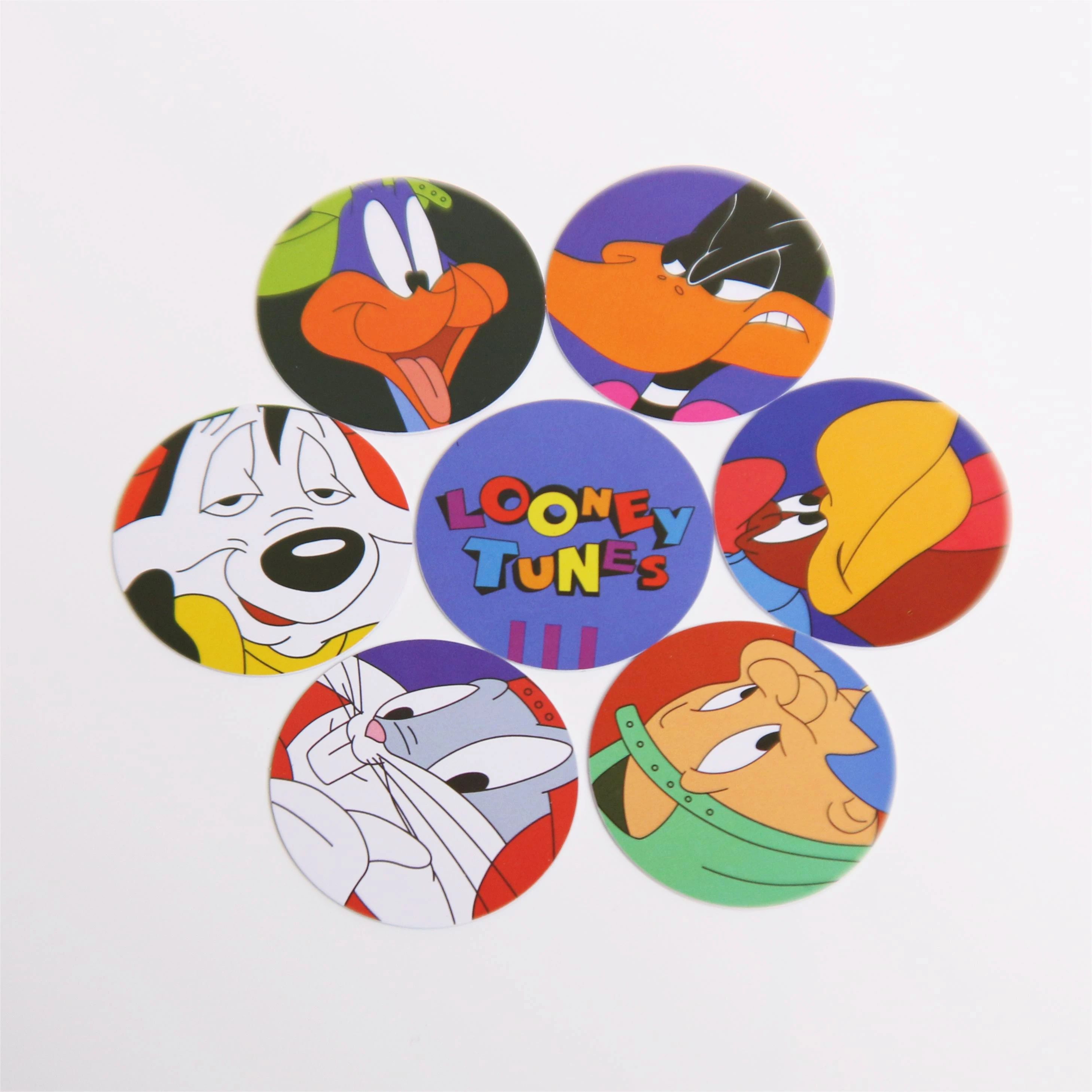 Lote De Tazos Looney Tune Sabritas Complete collection 100Pcs Super Mega Mastertazos Pogs Milkcaps Round Cards Childhood Gifts