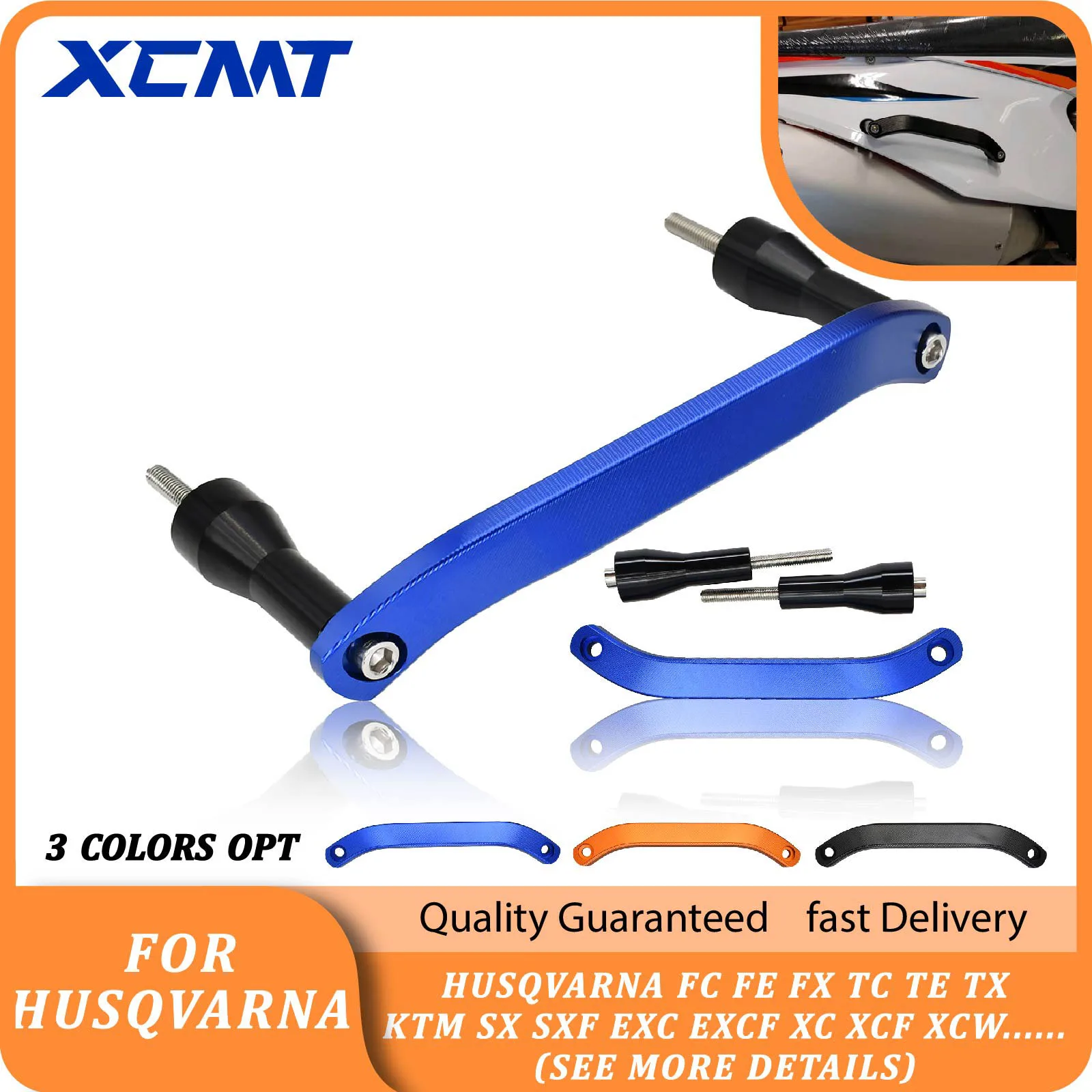 

CNC Aluminum Rear Passenger Grab Rail Handle For Husqvarna FC FE FX TC TE TX For KTM SX SXF EXC EXCF XC XCF XCW 2020 2021 2023