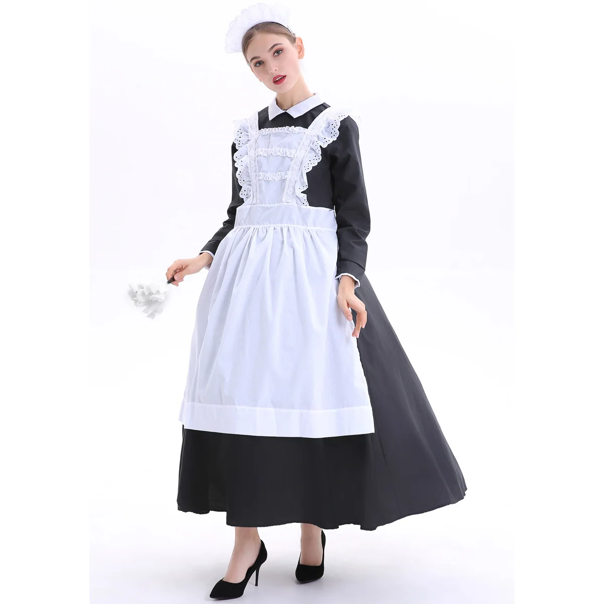 Female Medieval Housekeeper Maid Drama Stage Costume