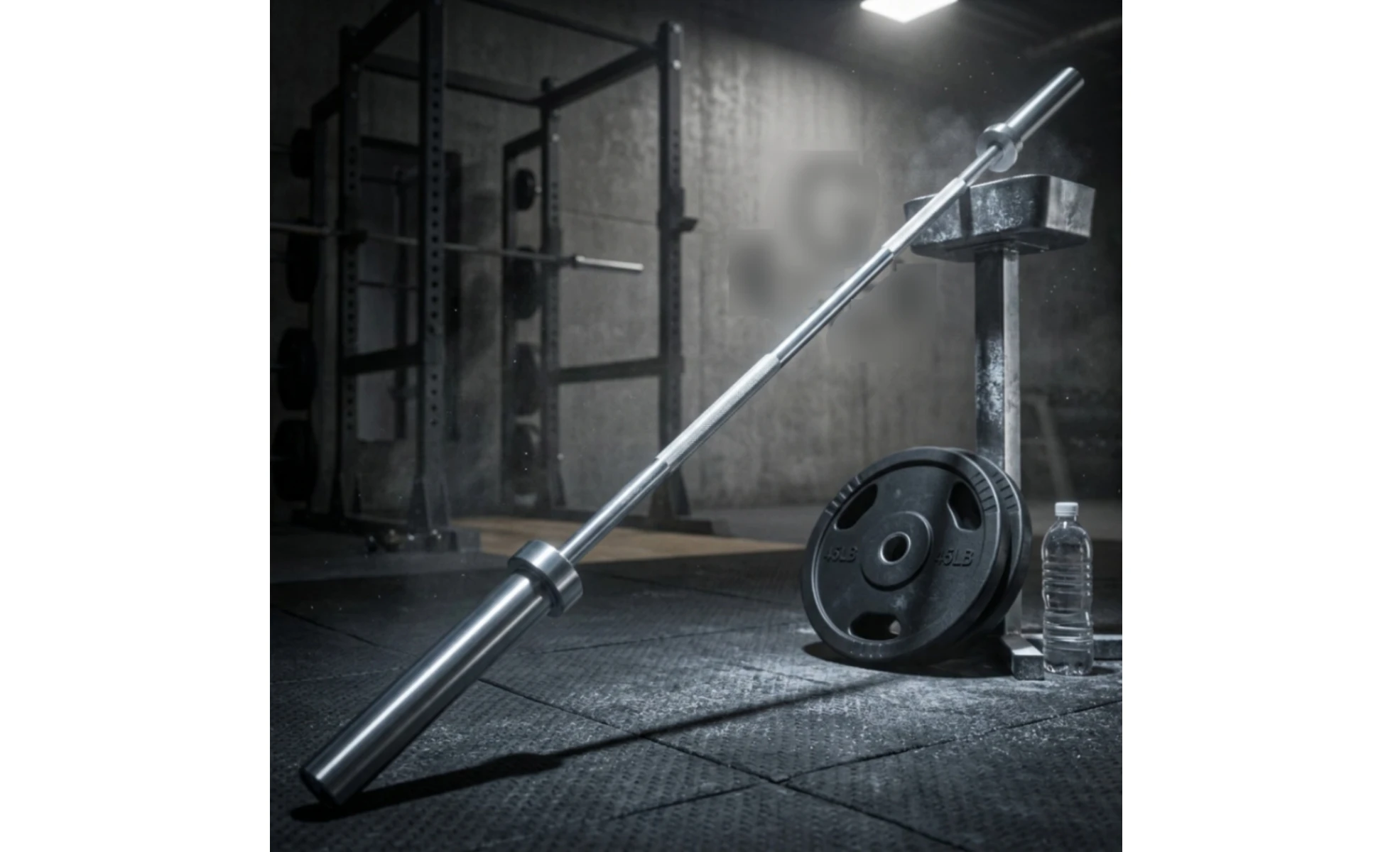 Standard Barbell Knurled Standard Bar with Rotating Sleeves Straight Barbell Solid Metal for Weightlifters, Strength Training Standard Barbell Knurled Standard Bar with Rotating Sleeves Straight Barbell Solid Metal for Weightlifters, Strength Training