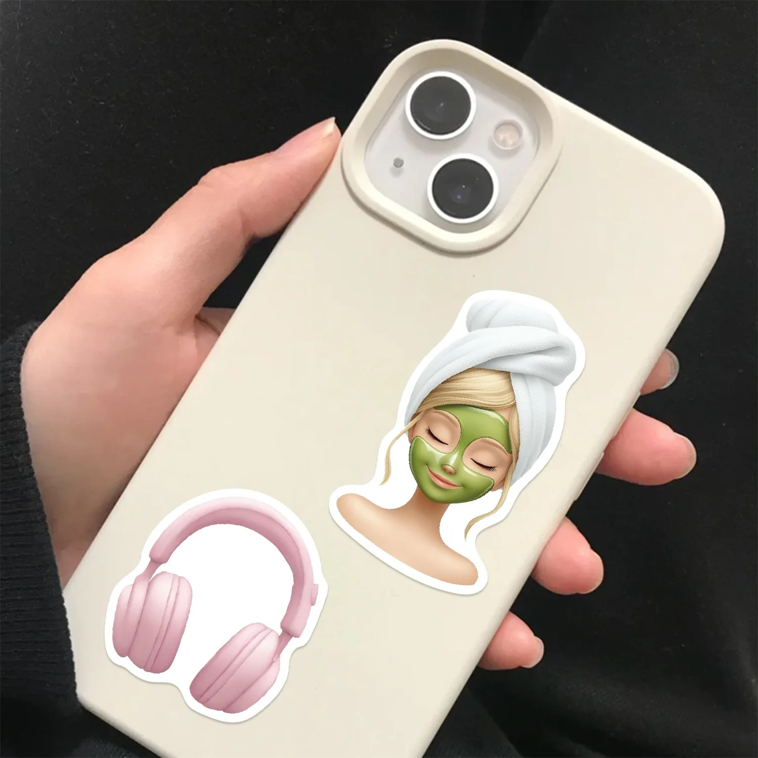 50/100 قطعة الوردي فتاة شابة ممارسة الكتابة على الجدران ملصق الأمتعة الغيتار ديكور مائي الهاتف المحمول دفتر مقاوم للماء بولي كلوريد الفينيل ملصق #6