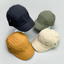 Simple Quick Drying Retro Snapback Caps New Men Women Sunshade Outdoor Camping Baseball Hats Breathable Versatile Fashion Korean