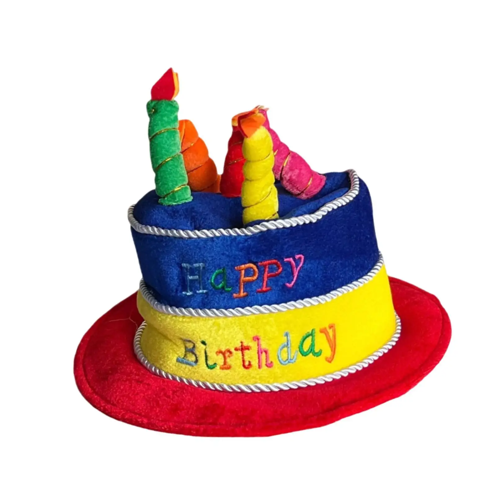 Birthday Cake Hat for Adults Cute Costume Accessories for Masquerade Show Teens