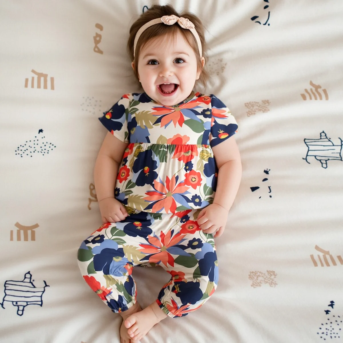 Princess Fashion 2pcs Summer Children Sets Baby Girls Clothing Sets Flower Cotton