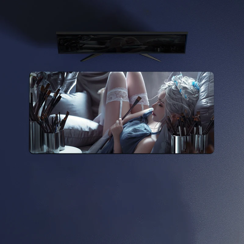 

Ghost Blade Classic Anime Ice Princess Hd Printed Mouse Pad Anime Rubber Desk Mat Keyboard Accessories Anti-Slip Design