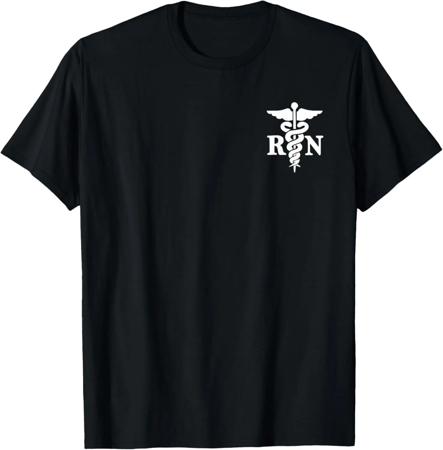 Registered Healthcare Hospital Nurse - Rn T-Shirt 100% Cotton Trendy Y2K Short-Sleeve Tee – Soft, Quick-Drying, & Moisture-Wicking; Ideal for Sports or Casual Wear; Great Gift for Christmas or Halloween.