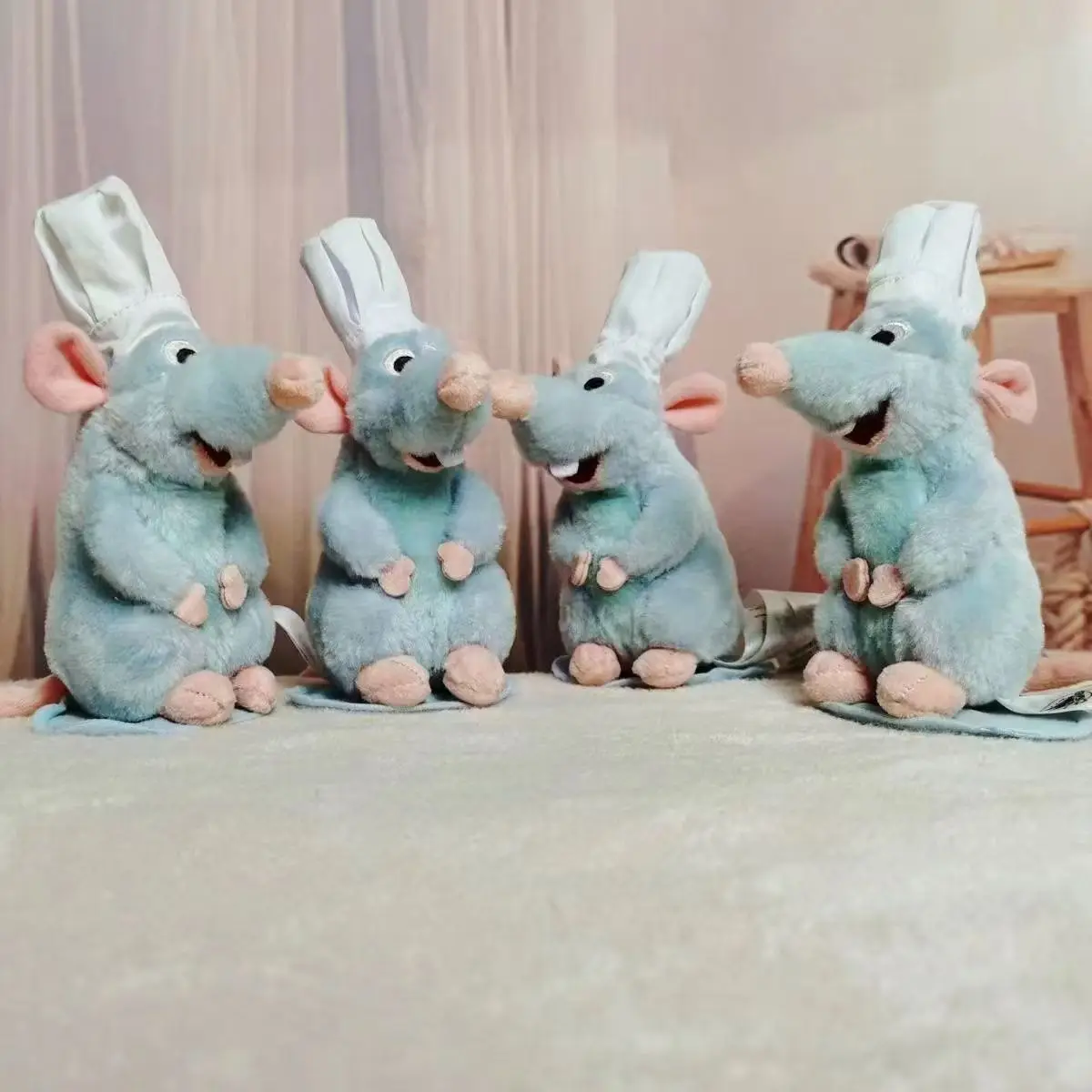 Anime Ratatouille Chef Remy Magnetische Knuffel Kamer Decora Pop Schouder Pluche Pop Decoratie Hoofdband Speelgoed Verjaardagscadeautjes