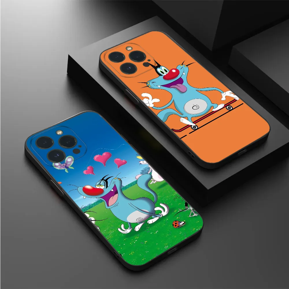 Popular Anime O-Oggy And The Cockroaches Phone Case For IPhone16 15 14 13 12 Mini 11 Pro XS Max X XR SE5 6 7 8 Plus Soft Sili