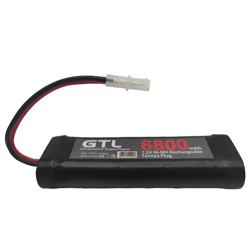 

NEW 7.2V 6800mAh NiMH Battery Pack RC Car Truck Bugibot Tank ni mh Batterias Grey Dinner Power Supply nimh 7.2v tamiya