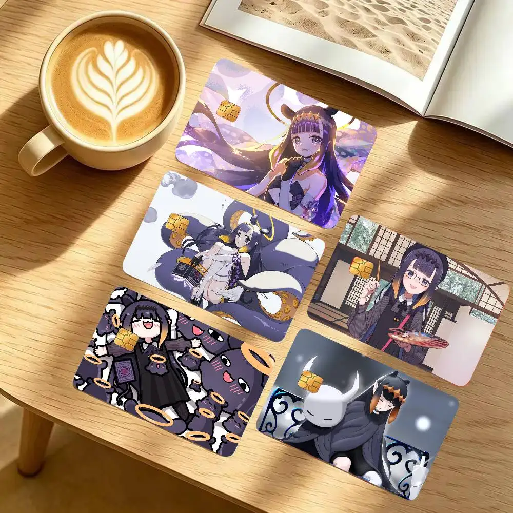 Nino Virtual Anchor H-hololive Card Sticker Cartoon Art Credit Card Skin Anti Scratch Bank Debit Card Decal