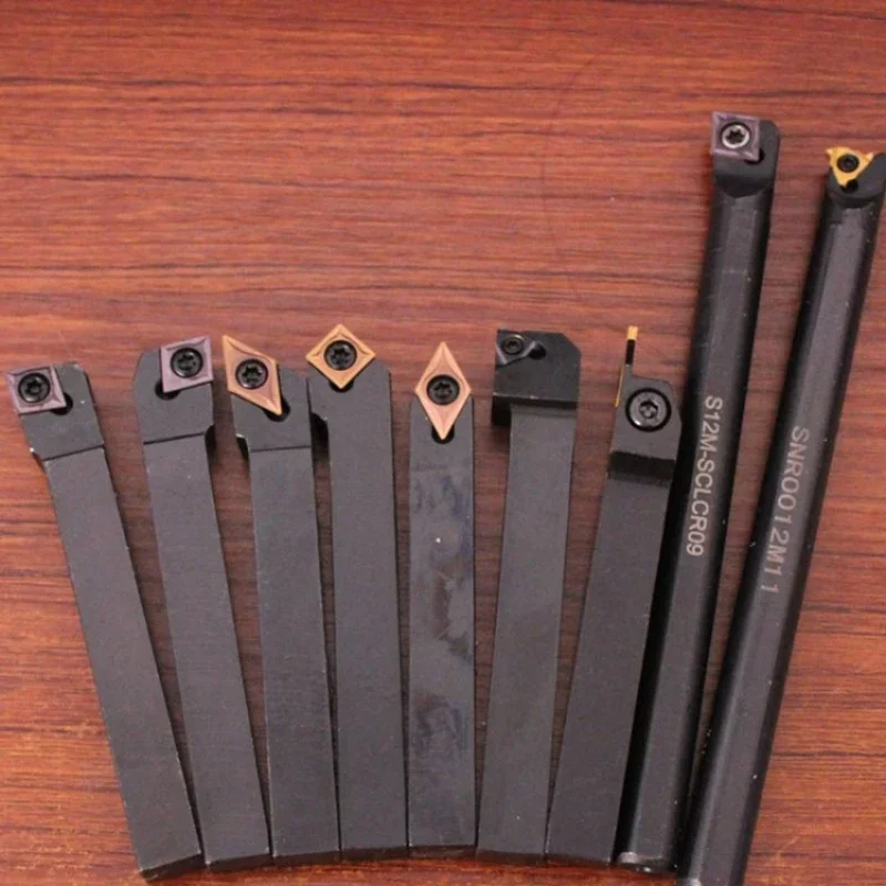 

9pcs 12mm Turning Tool Lathe Set Inserts with Holders For CNC Lathe
