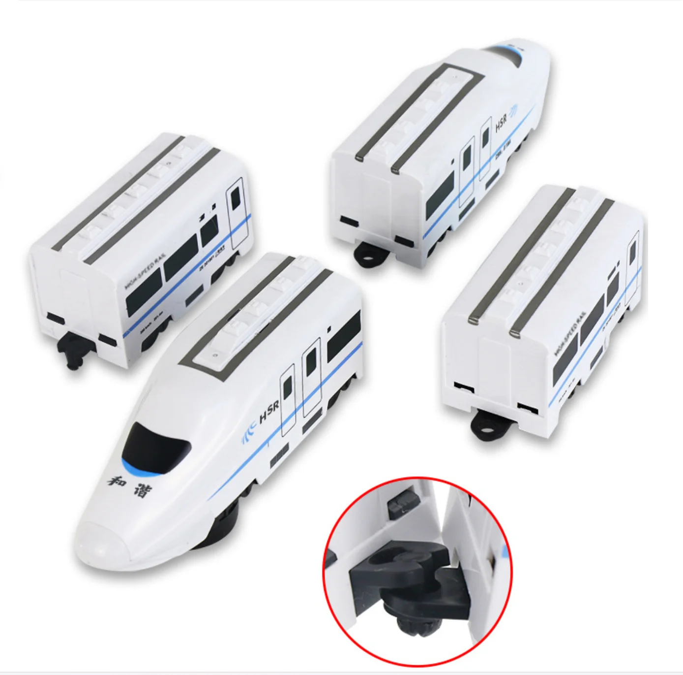 أطفال DIY محاكاة عالية السرعة لعبة قطار السكك الحديدية سيارة كهربائية ضوء الصوت نموذج قطار ألعاب تعليمية للبنين بنات هدية #3