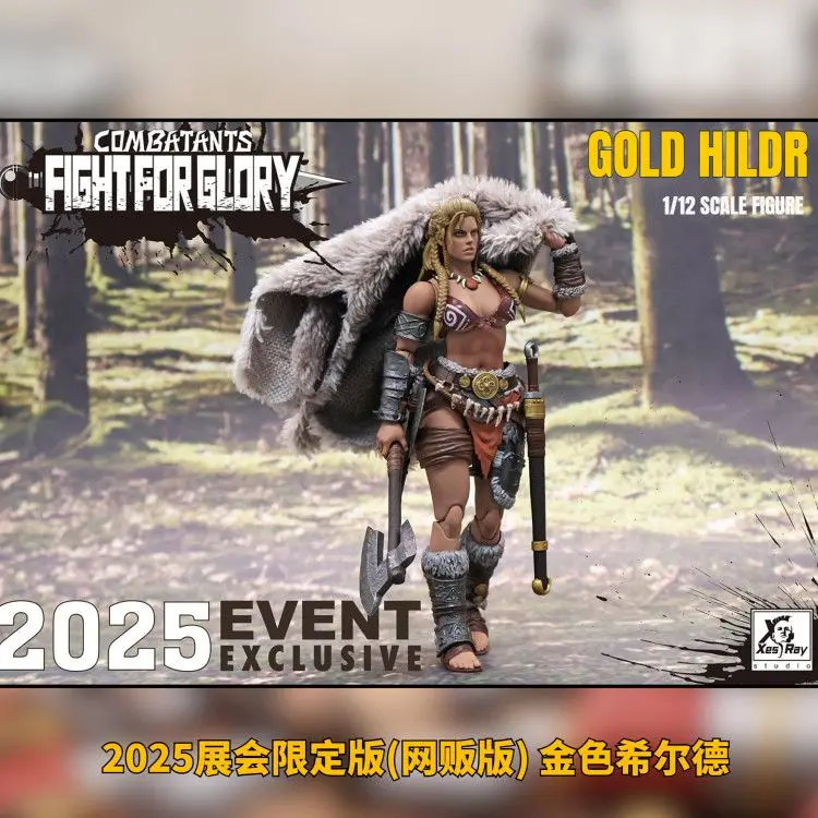 

XesRay WF25 Female Soldier 1/12 Gladiator Action Figure Kit Glory War Gold Hildr Hero 6Inch Figure Model Collect Toy Xmas Gifts