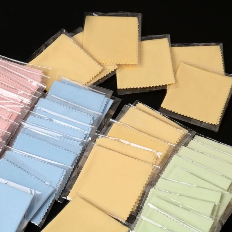 1/100PCS Microfiber Cleaning Cloth High Quality Chamois Glasses Cleaner Eyewear Cloth Len Phone Screen Cleaning Wipes Wholesale