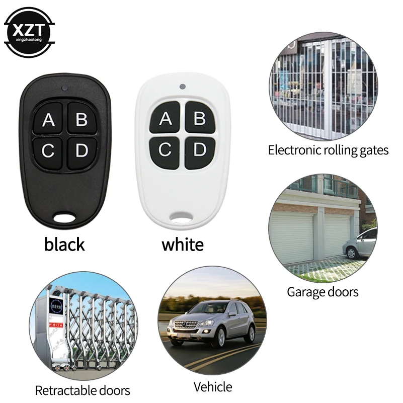 Universal 433MHz Remote Control Garage Door Opener Wireless Transmitter 4 Keys Duplicator Clone Electric Door Key Copy Remote