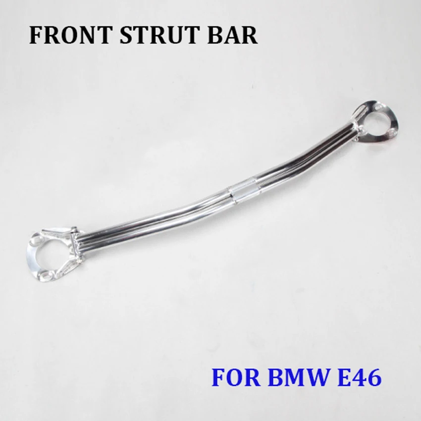 Aluminum Front Strut Bar for BMW E46 3 series 98-06 Reinforcement Bar Tower Brace Stabilizer Auto Racing Strut Bars