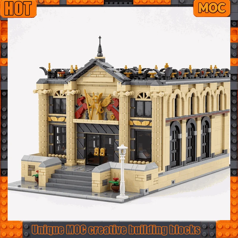 4487PCS Grand Classic Concert Hall Opera House Music Theater Model Creative Building Blocks DIY Assembly Toy Display Xmas Gift