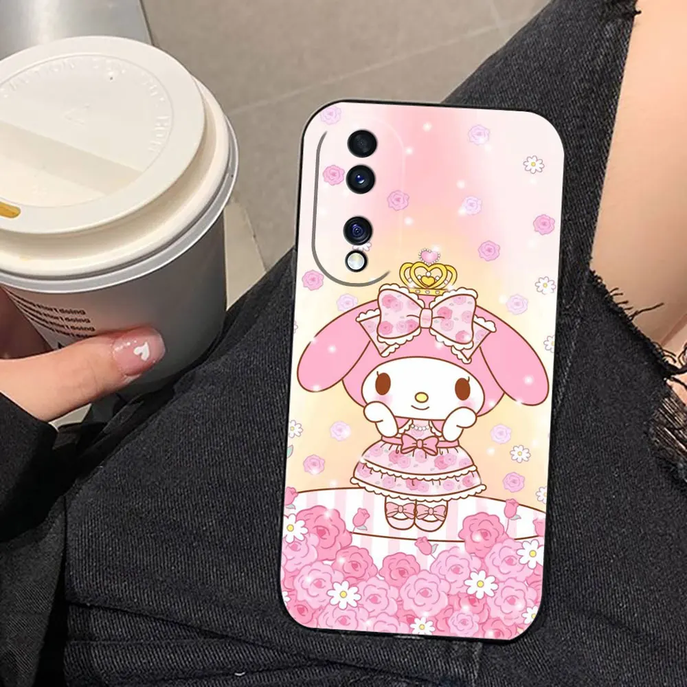 

Cute Pink M-Melody Kuromi Phone Case For HUAWEI NOVA Y70 3I 7I 8I 9SE P30 Y9 HONOR 8X 9X 20 90 X6B X7A X7B X8B X9 X9B X9A Case
