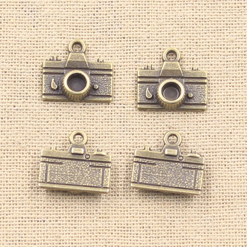 15pcs Charms Camera 15x14mm Antique Making Pendant fit,Vintage Tibetan Bronze Silver color,DIY Handmade Jewelry