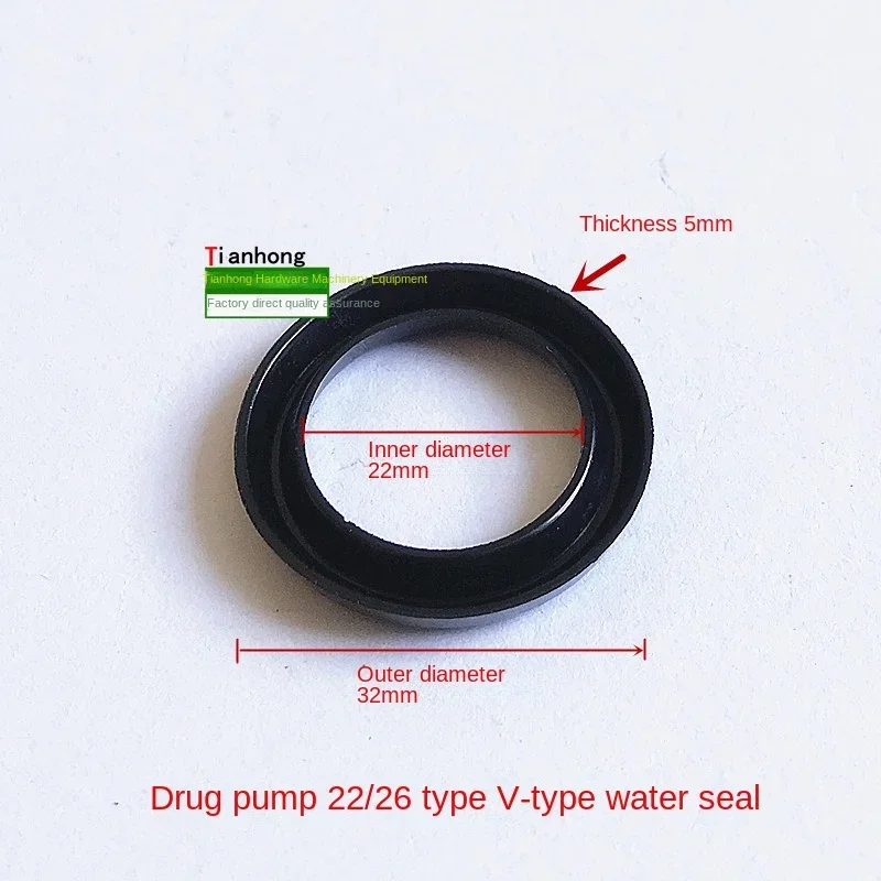 O-Ring O-Cylinder Plunger Pump Selagem, Selo de água do êmbolo, V Pacote de Reparação Apertado