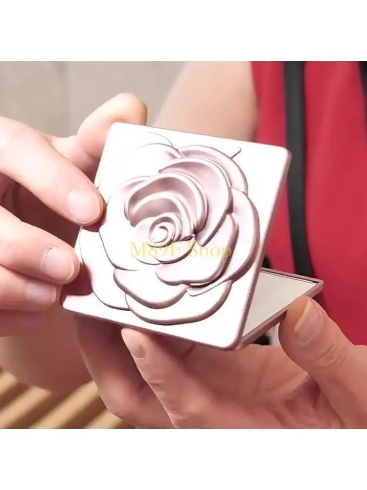 M89F Mirror cosmético viagem dupla face com moldura plástica fina e superfícies espelho profissional