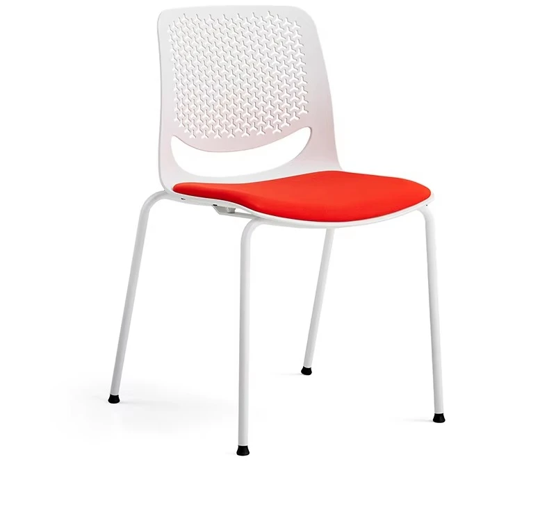 modern-simple-cheap-stackable-adjustable-height-mesh-back-conference-negotiating-chair-orange-plastic-steel-for-sale