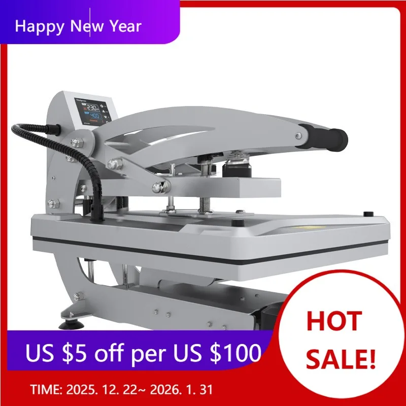 

HP3804D-F Magnetic Semi-Auto Press 40x50cm Heated Plate, Digital LCD Display For Precision Transfer