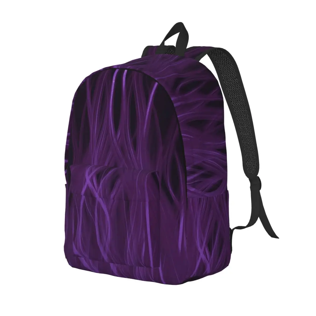 Finger Flames Purple Student Backpack School Bag Hiking Travel Daypack for Men Women Fashion Bookbag Shoulder Bags