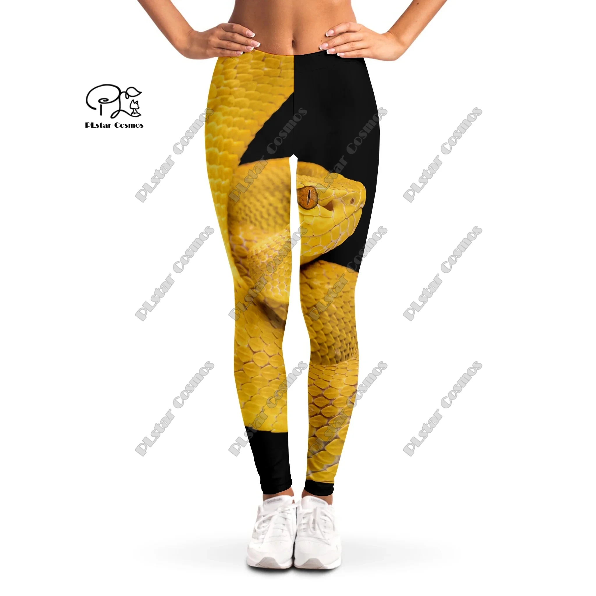 PLstar Cosmos Plus Size Dames 3D-geprinte Wildlife Python Cartoon-legging Sportlegging voor dames