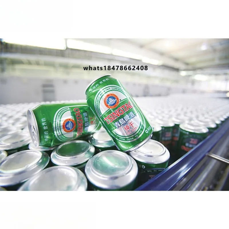 Máquina Automática de Llenado y Sellado de Latas de Aluminio para Cerveza Artesanal, Bebidas y Jugos, 330 ml, 3000 Latas por Hora / Línea de Equipos para Enlatado de Cerveza