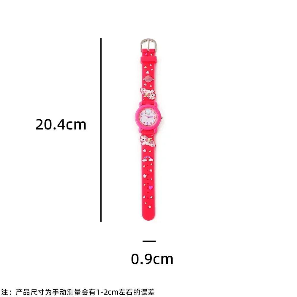 Jam tangan elektronik anak-anak, jam tangan anak perempuan imut, jam tangan Unicorn, jam tangan Quartz, hadiah untuk anak-anak, kartun, baru, 2024