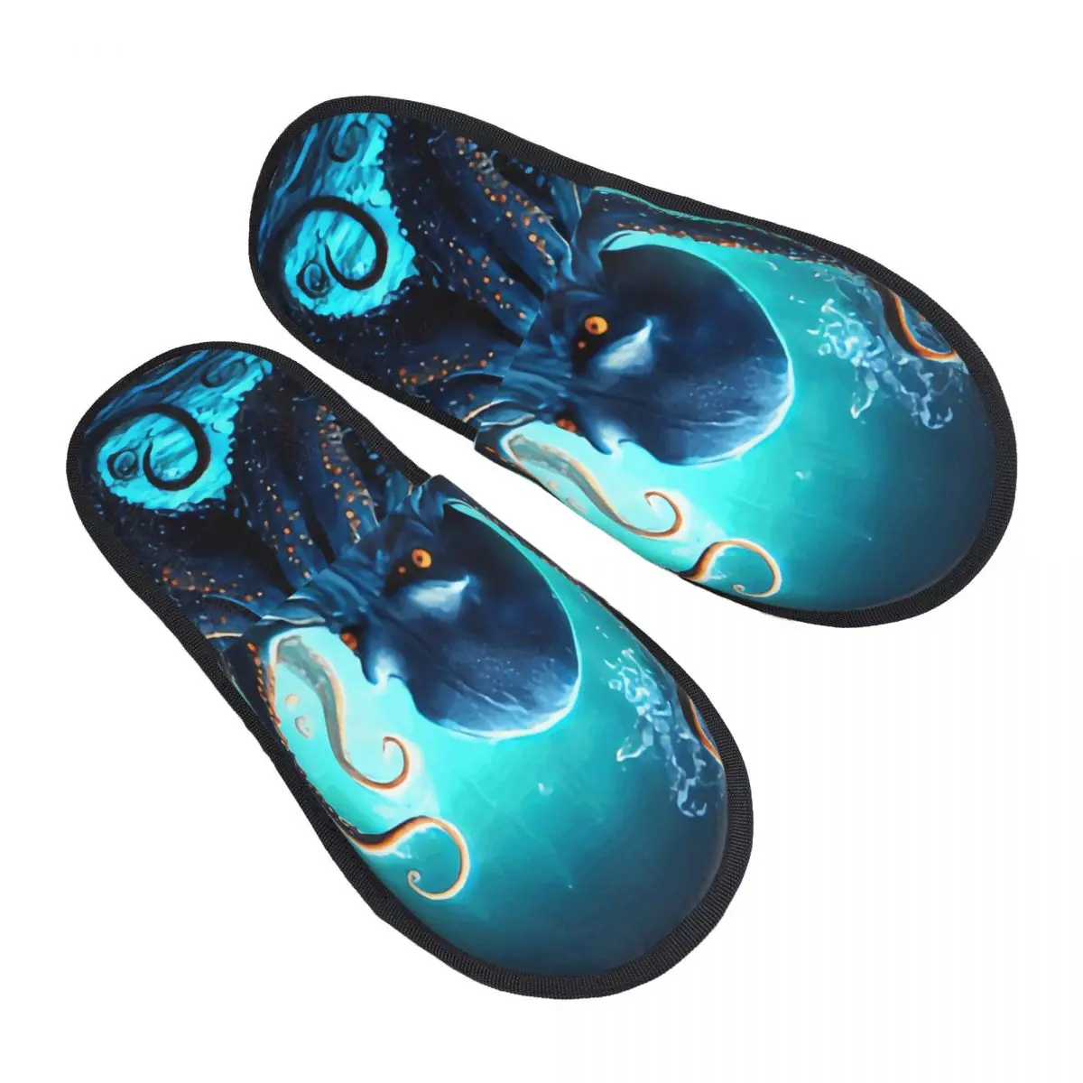 Fur Slipper For Women Men Fashion Fluffy Winter Warm Slippers Octopus With Powerful Tentacles House Shoes