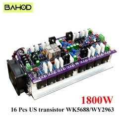 BAHOD A1 960w*2 4Ω 2-channel Power Amplifier Board Can Bridge Mono High Power Transistor WK5688 WY2963 Sweet Voice HIFI Audio