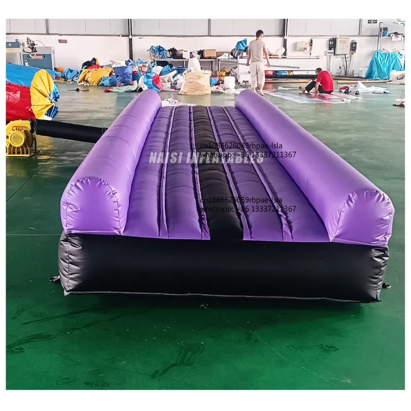 Custom Size Commercial PVC Inflatable Air Track Mat Trampoline for Gymnastics Cheerleading