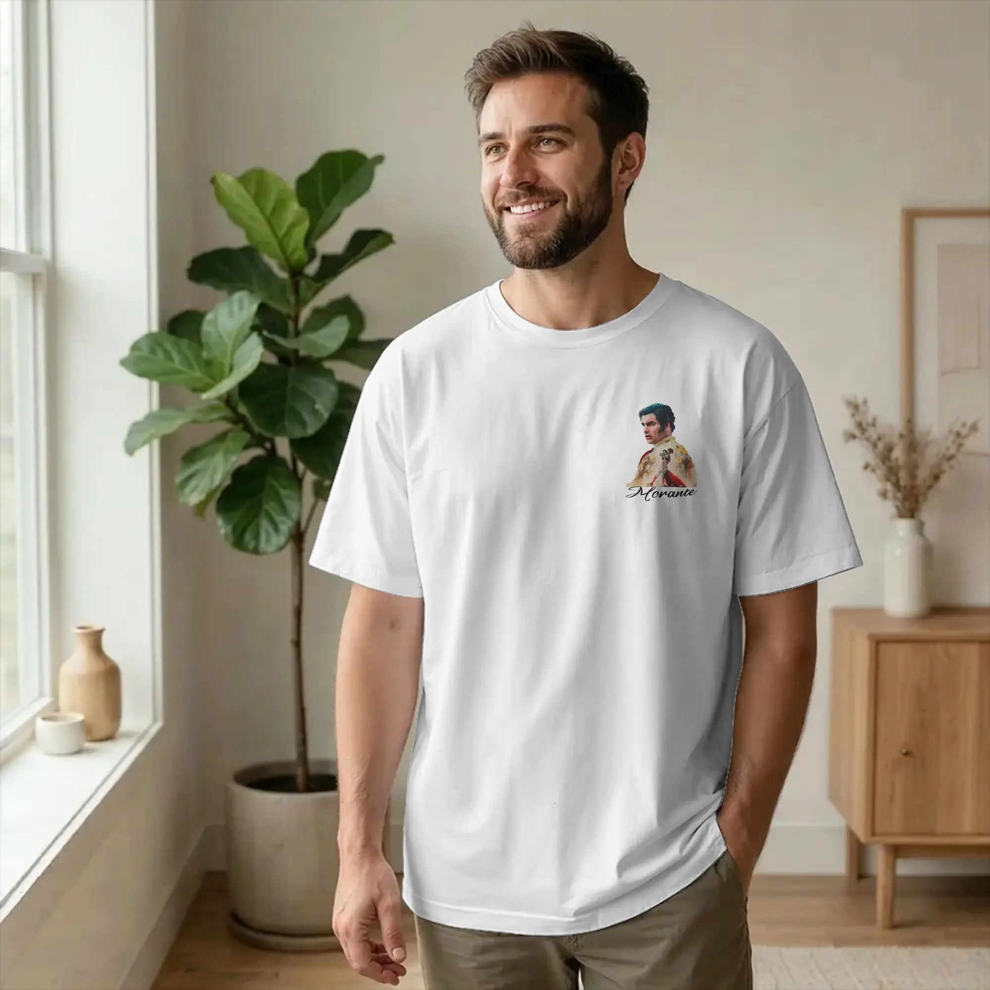 Morante De La Puebla Matador Spain T Shirt Men Pure Cotton Vintage T-Shirt Round Neck Bullfighter Tees Short Sleeve Tops Printed